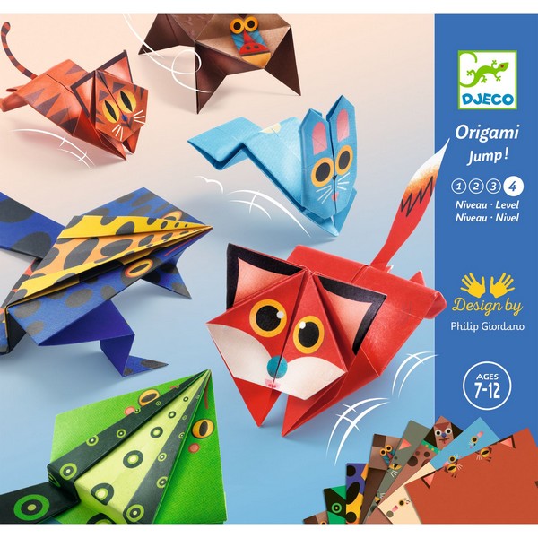 Djeco Origami Springende Dieren (Niveau 4)