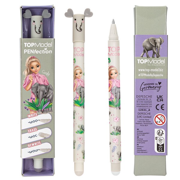 TOPModel Uitgumbare Gelpen Olifant