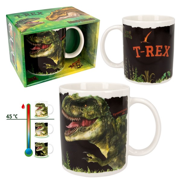 Dino World Mok in geschenkverpakking T-Rex