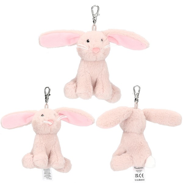 Princess Mimi Sleutelhanger Knuffel Konijn Lichtroze