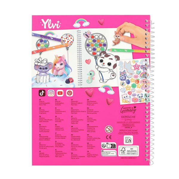 Ylvi Pop & Paint Kleurboek Eenhoorn