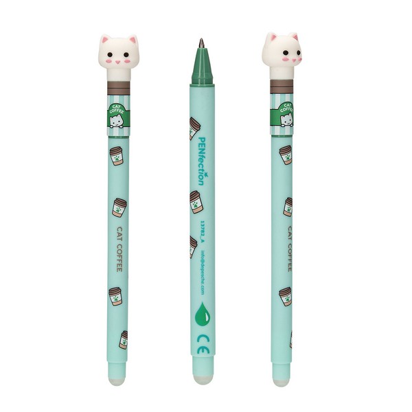 PENfection Uitwisbare Gelpen Colour Buddie Cat Coffee