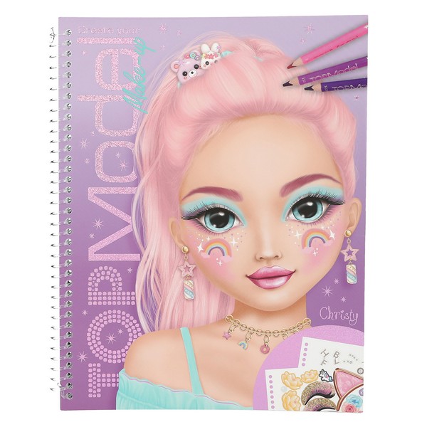 TOPModel Kleurboek met Stickers Make-up