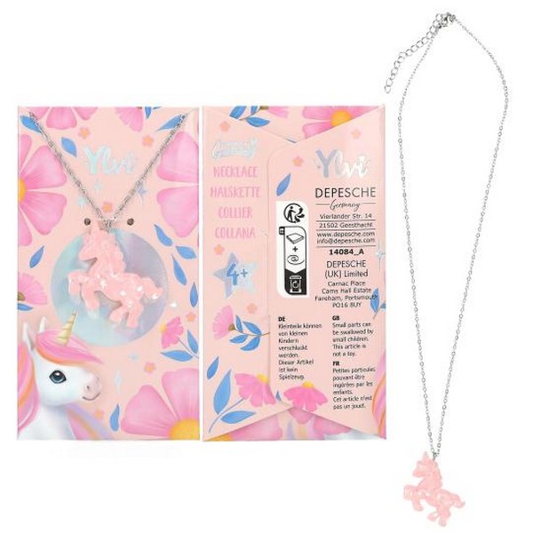 Ylvi Ketting Eenhoorn Roze