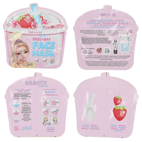 TOPModel Peel-Off Gezichtsmasker Candy Glam Strawberry