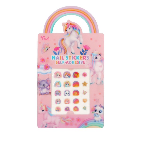 Ylvi Nagelstickers Regenboog Roze