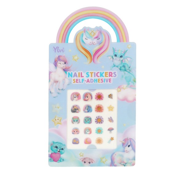Ylvi Nagelstickers Regenboog Blauw