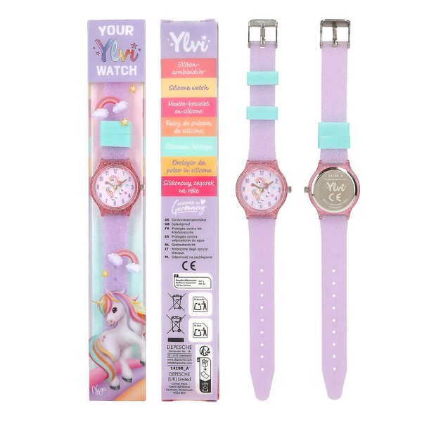 Ylvi Horloge Sugar Pop Roze Donut