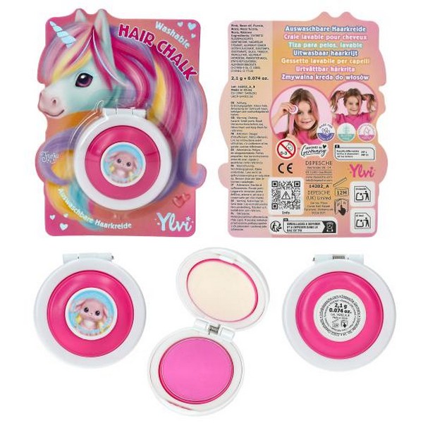 Ylvi Uitwasbaar Haarkrijt Unicorn Roze