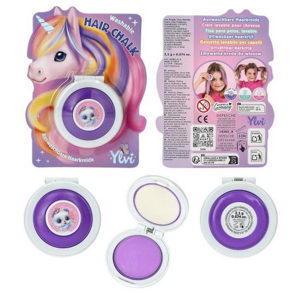 Ylvi Uitwasbaar Haarkrijt Unicorn Paars