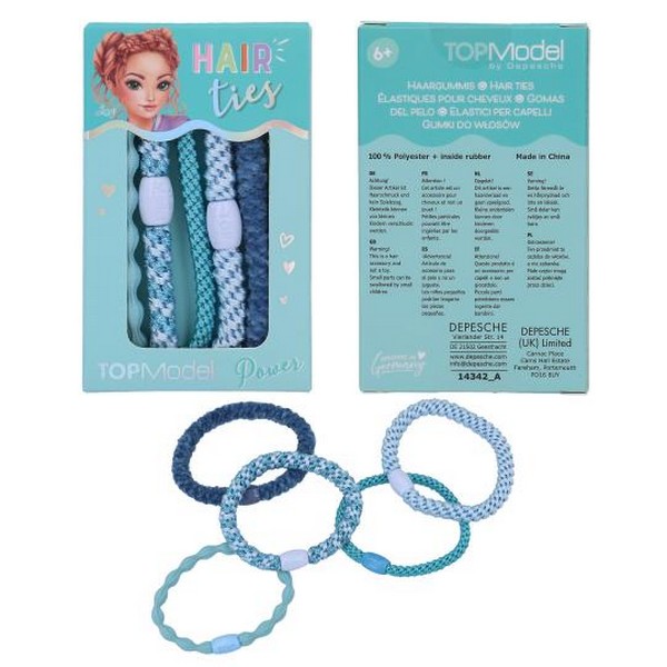 TOPModel Haarelastiekjes Joy Blauw