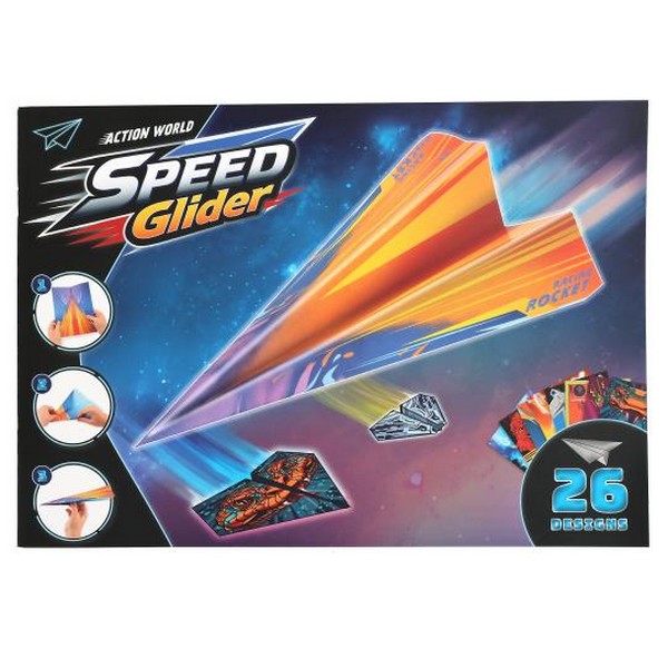 Action World Papieren Vliegtuigjes Boek 'Speed Glider'