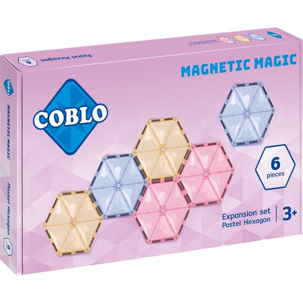 Coblo Magnetic Magic Expansion Set Pastel Hexagon