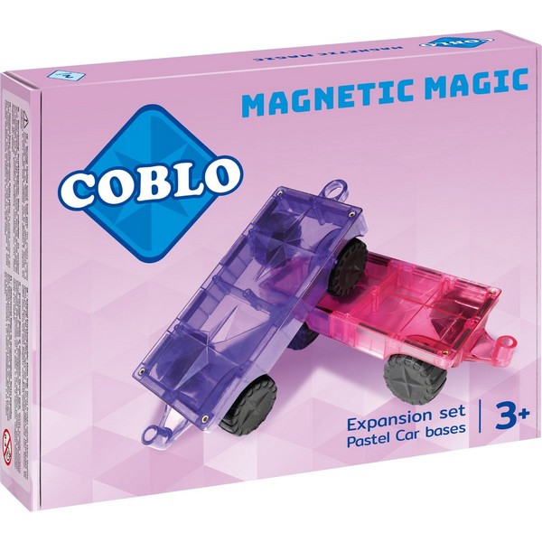 Coblo Magnetic Magic Expansion Set Auto Onderstellen Pastel