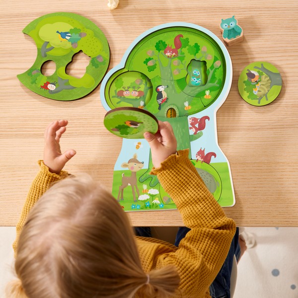 Houten Puzzel Bosdieren