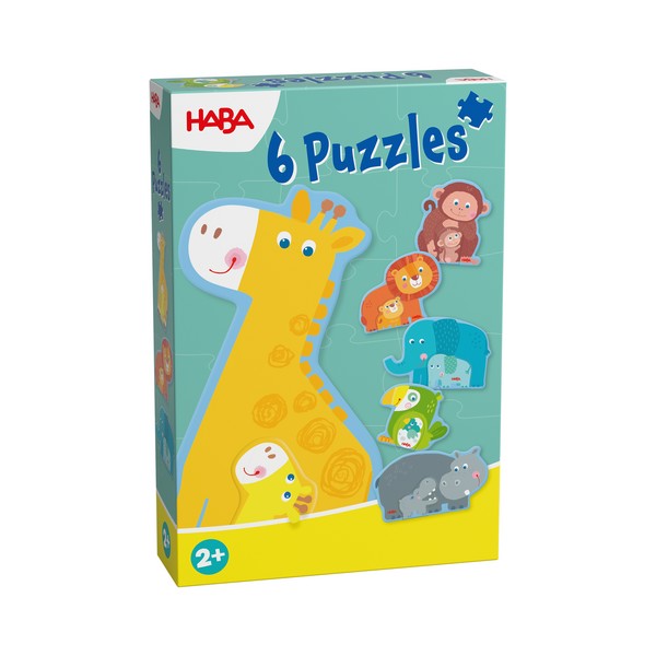 6 eerste puzzels Dierlijke Familie