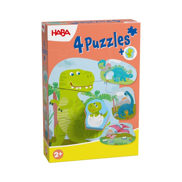 4 eerste puzzels Dino's