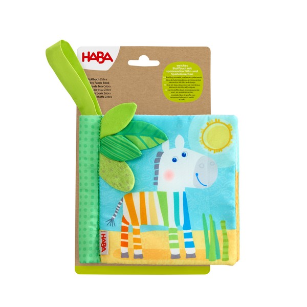 Babyboek stof Zebra
