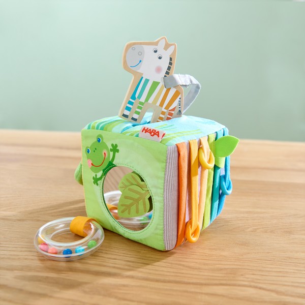 Grijpfiguur rammelaar stof Speelkubus Boerderij