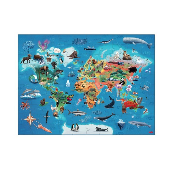 Puzzel Speelwereld Wereldkaart