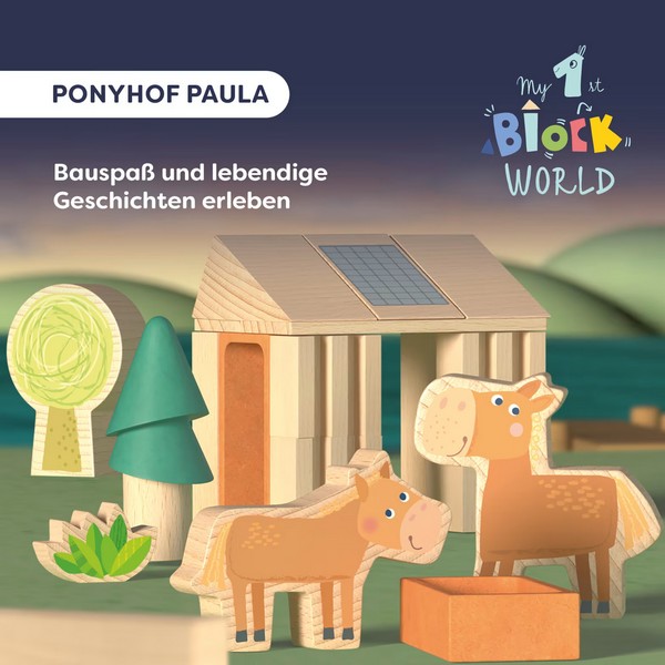 Mijn Eerste Blokkenwereld Paardenstal Paula