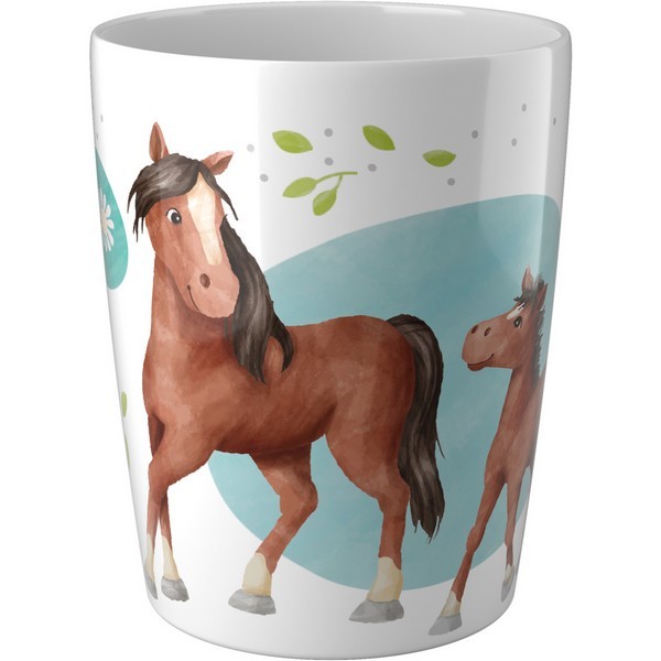 Haba Paarden Melamine Servies Cadeauset - 3-Delig Kinderservies Voor Meisjes En Jongens