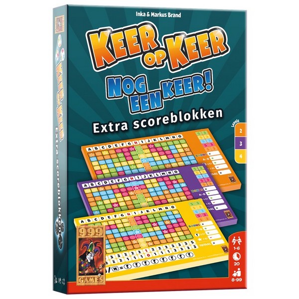 999 Games Keer op Keer Extra Scoreblokken