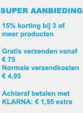 Bestel nu 3 of meer producten en u krijgt van Mister Big 15% korting!