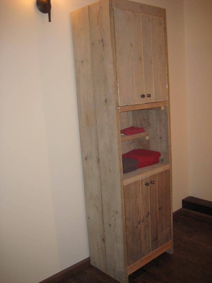 badkamer meubel steigerhout Op de terp